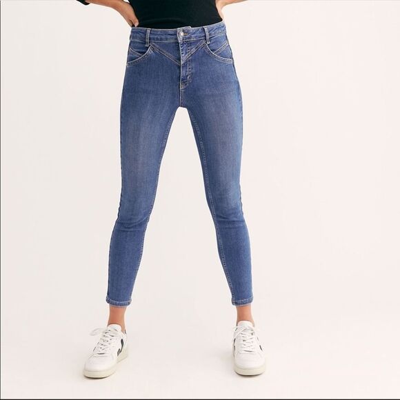 Free People Denim - NWT Free People Riley Seamed highrise Skinny Jeans